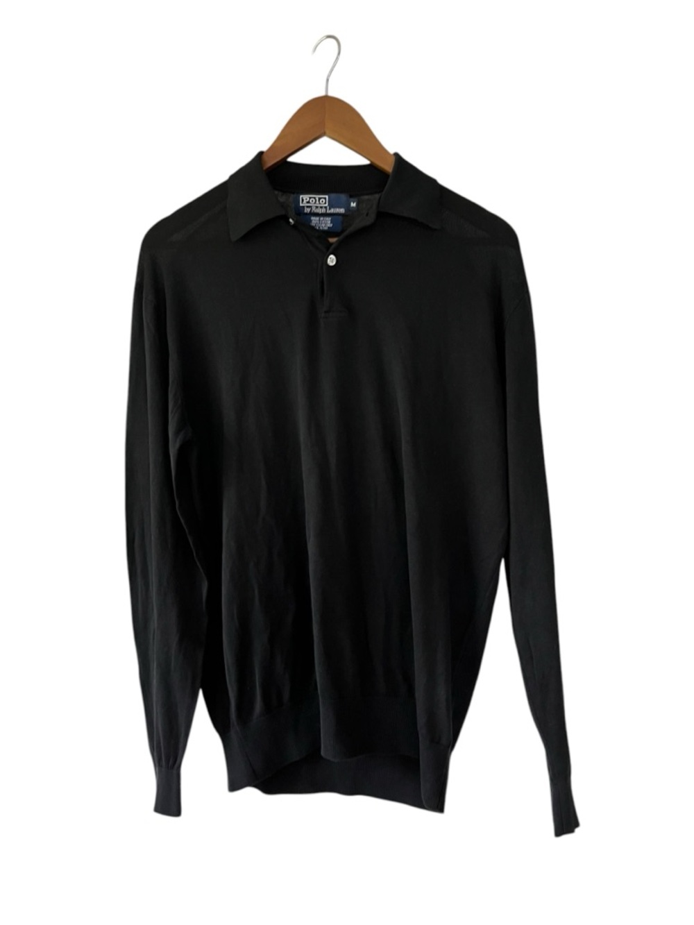 POLO Ralph Lauren lightweight black 100% cotton sweater